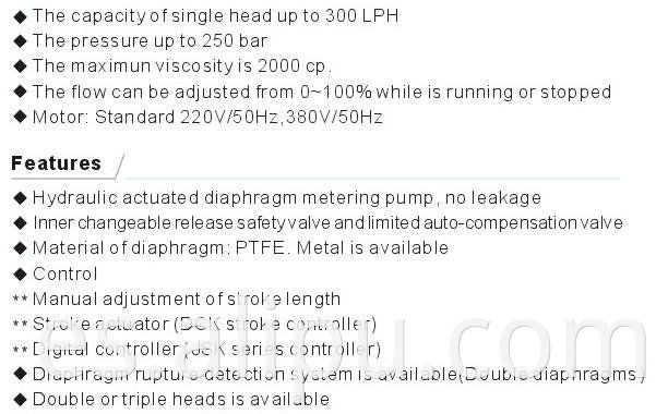 Ailipu Hydraulic metering pump